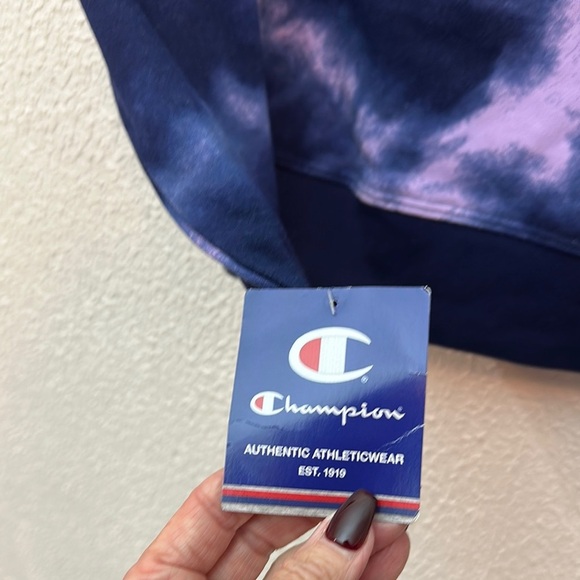Champion Tie-Dye Sweatshirt - Pink and Blue - Picture 6 of 8